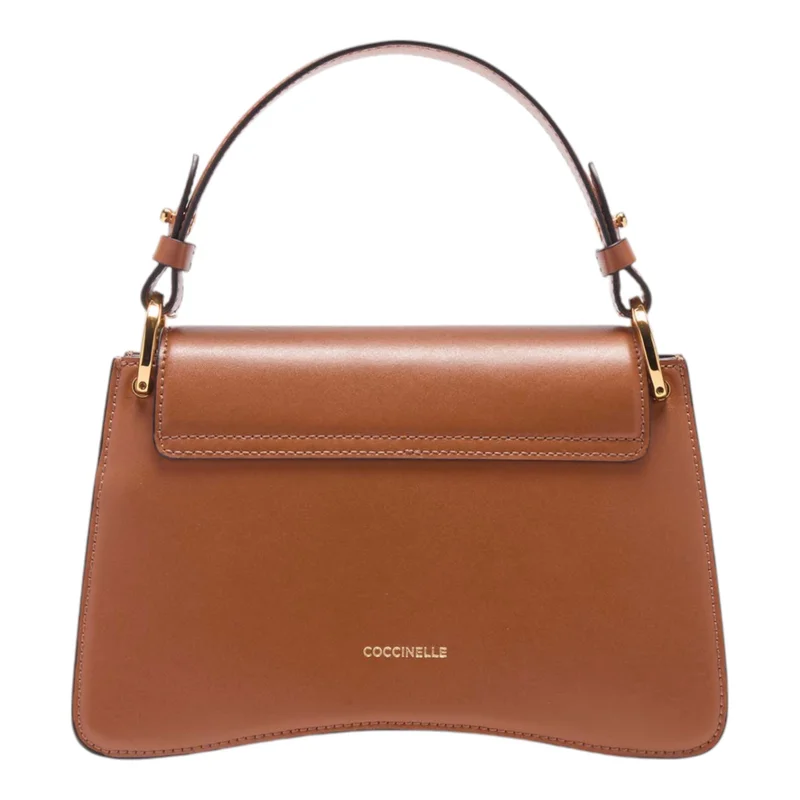 COCCINELLE Brown C-Me Calf Top Handle Bag Small for Women | Best Price UAE